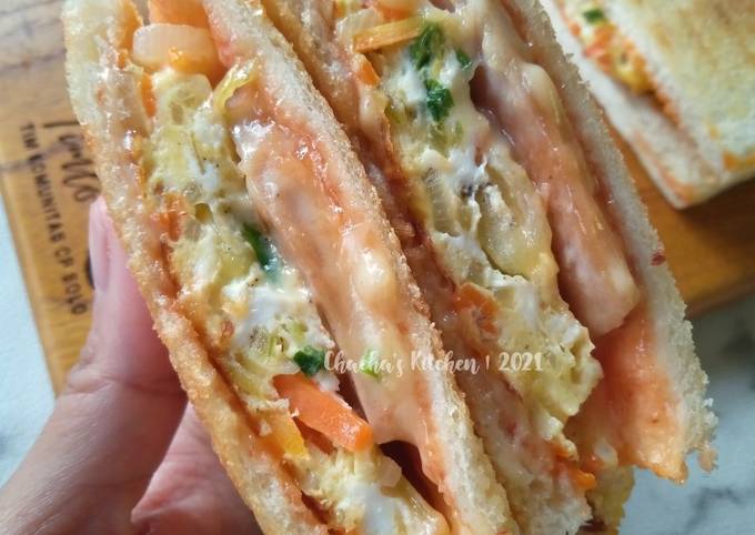 Bagaimana Membuat Korean Street Toast Sandwich Anti Gagal