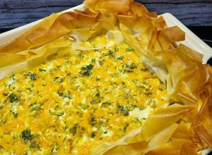 Zdjęcie przepisu Quiche warzywne z ciastem filo.