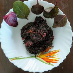 A picture of Red spinach/Lal saag.