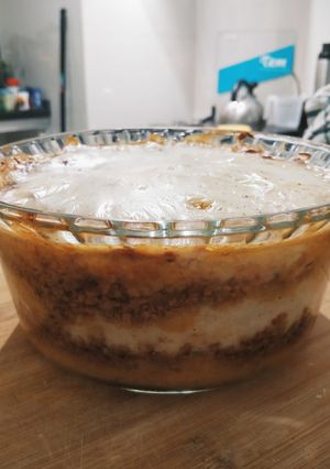 Una foto de Pastel de proteína de soja granulada