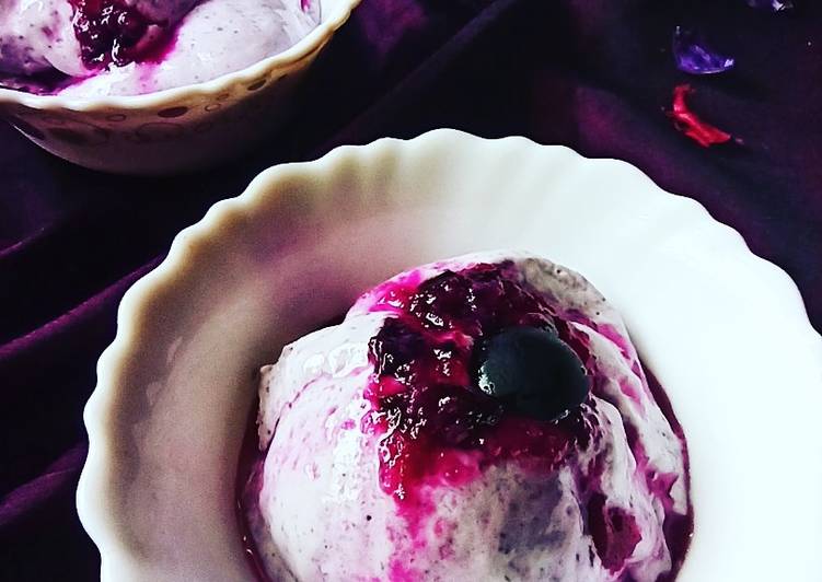 Steps to Prepare Favorite Jamun ice cream indian blueberry ice cream