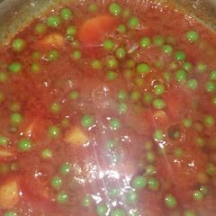 A picture of Aloo matar veg.