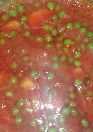 A picture of Aloo matar veg.