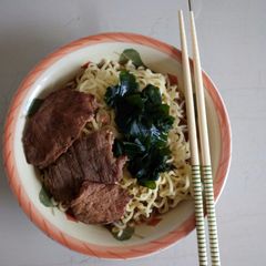 A picture of Pork Ramen noodles.