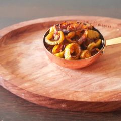 A picture of Bittergourd curry.
