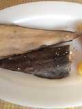 Lenguados y papas cocidas al horno