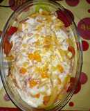 Patatas a lo Foster´s con crema de queso semi curado