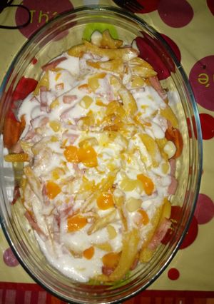 Foto principal de Patatas a lo Foster´s con crema de queso semi curado