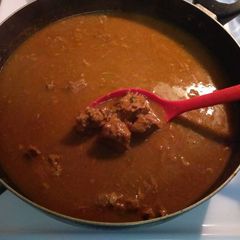 A picture of Carne Guisada.