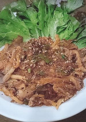 รูปของ ลาบเส้นแก้ว,เห็ดภูฏาน - คีโต,วีแกน,เจ