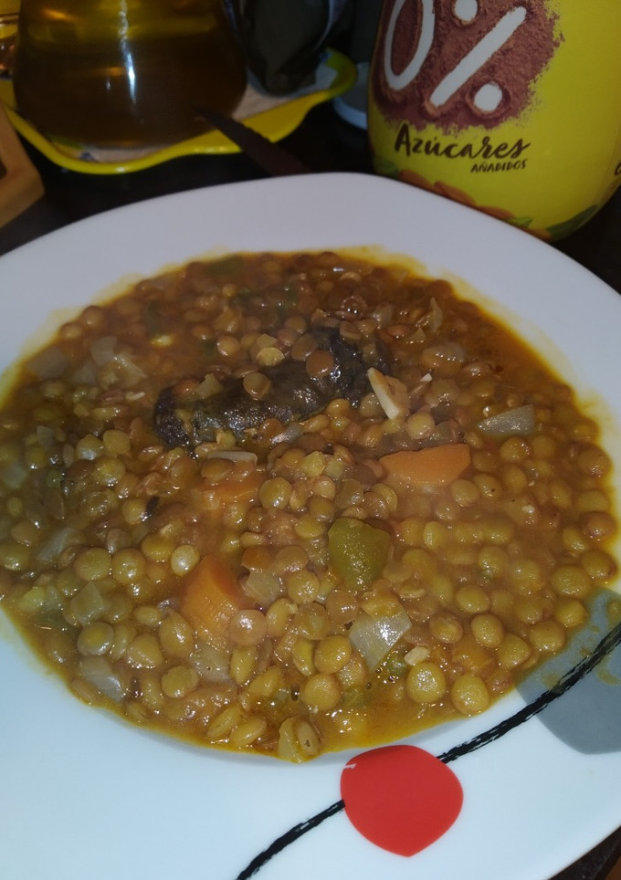 Una foto de Lentejas de mi casa