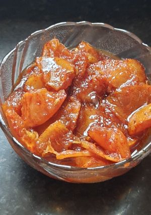 A picture of Sweet lemon pickle.