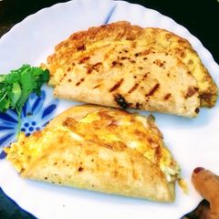 A picture of Left Over Chappati Egg Roll.