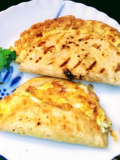 A picture of Left Over Chappati Egg Roll.