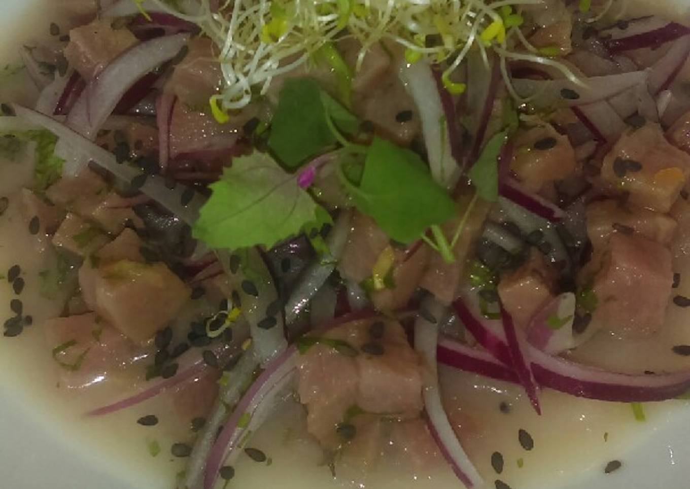 Ceviche de atún