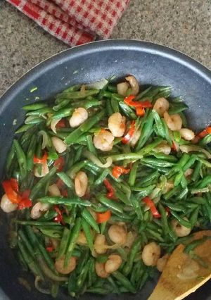 Foto resep Buncis Udang Saus Tiram