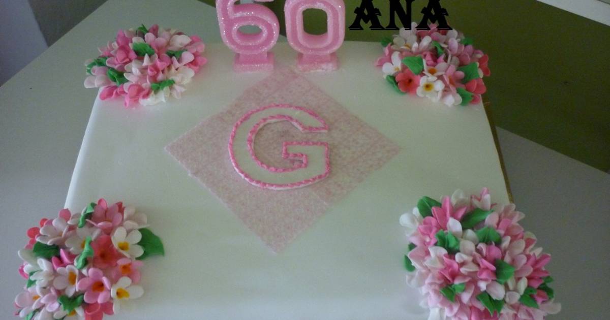 Torta alverjillas cumpleaños de 60 Receta de GRINGA- Cookpad