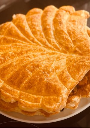 Karacsonyi 🎄St Jakab kagylo omlos tésztában zöldség raguval recept fotója