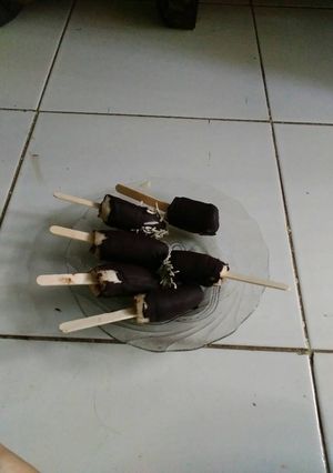 Foto resep Es pisang balut cokelat