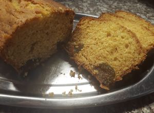 Una foto de Budín de higos en almíbar
