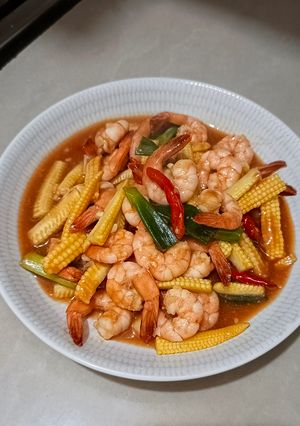 Foto resep Udang Asam Manis