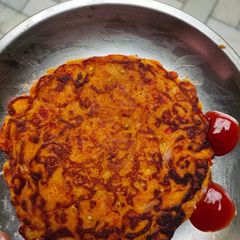 A picture of Besan chilla.