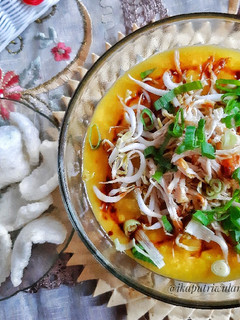 Foto resep Bubur Ayam Kuning Khas Indramayu