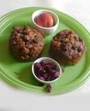 Delicious Peach Cranberry Muffin