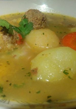 Una foto de Sudado de albóndigas