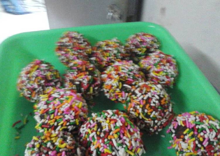 Cara Gampang Membuat Bola-bola coklat (bolu bantet) 😆😅 yang Enak