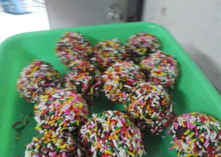 Bola-bola coklat (bolu bantet) 😆😅