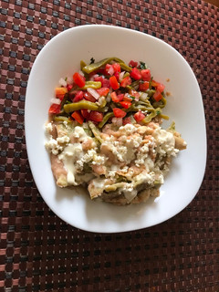 Una foto de Chilaquiles saludables