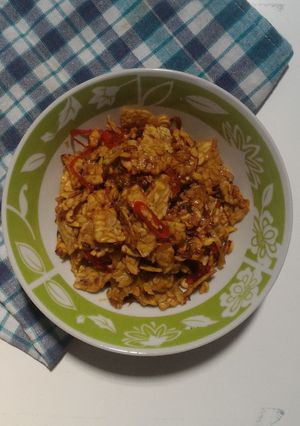 Foto resep Kering Tempe Kriuk Pedas Legit