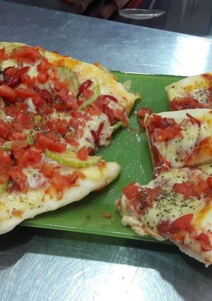 Una foto de Pizzas vegetarianas