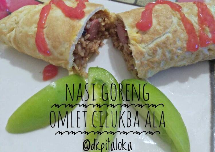 Resep Nasi Goreng Omlet Cilukba Anti Gagal