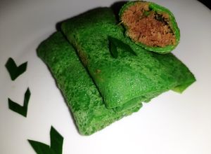 Foto resep Dadar gulung daun suji