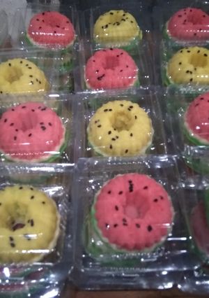 Foto resep Bolu kukus semangka