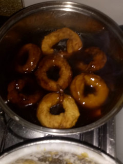 Una foto de Picarones