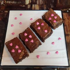 A picture of NO - BAKE BISCUIT BROWNIE.