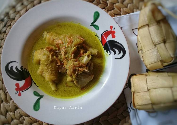 Resep @MANTAP Opor Ayam Kampung masakan rumahan simple
