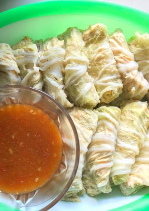 Foto resep Sawi Gulung isi Tahu