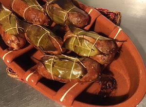 Une photo de Saucisses churascos grillées à la moutarde de Dijon et laurier du jardin