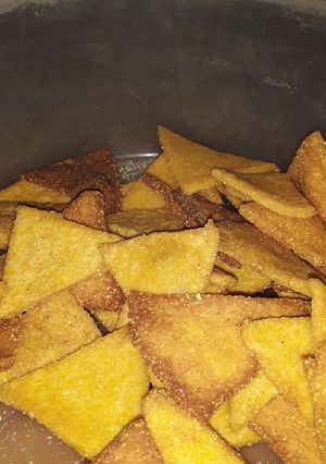Una foto de Doritos caseros