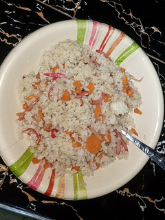 A picture of Simple Leftover Rice under 3 minutes.