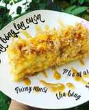 Bánh bông lan cuộn trứng muối chà bông phomai sữa chua