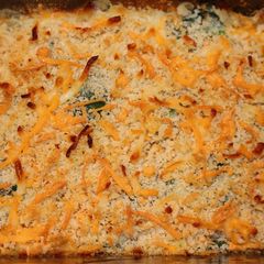 A picture of Cheesy Spinach Bake.