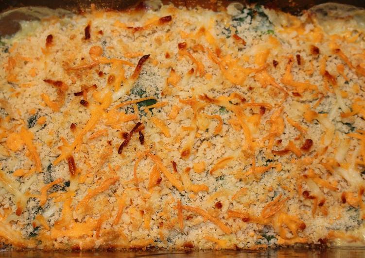 Recipe of Homemade Cheesy Spinach Bake