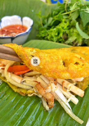 Hình của món Bánh Xèo Củ Hũ Dừa Tôm Thịt.