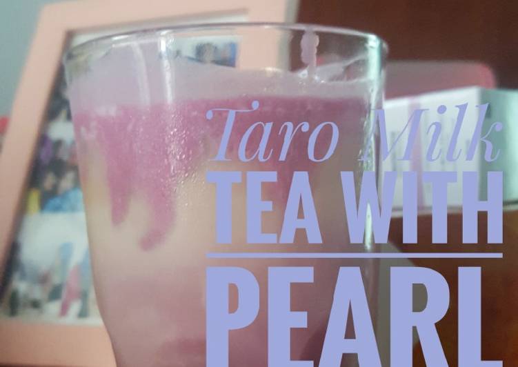 Taro Milk Tea with Pearl (Bubble/Boba)