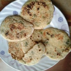 A picture of No Oil. Rice and Cucumber Pan Cake.